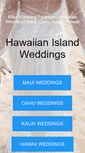 Mobile Screenshot of hawaiianislandweddings.com