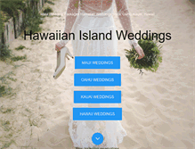 Tablet Screenshot of hawaiianislandweddings.com